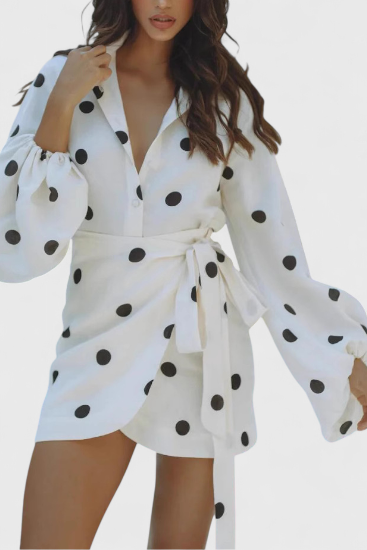 Romara | Minikleid mit Punkten – Vintage Chic Stil