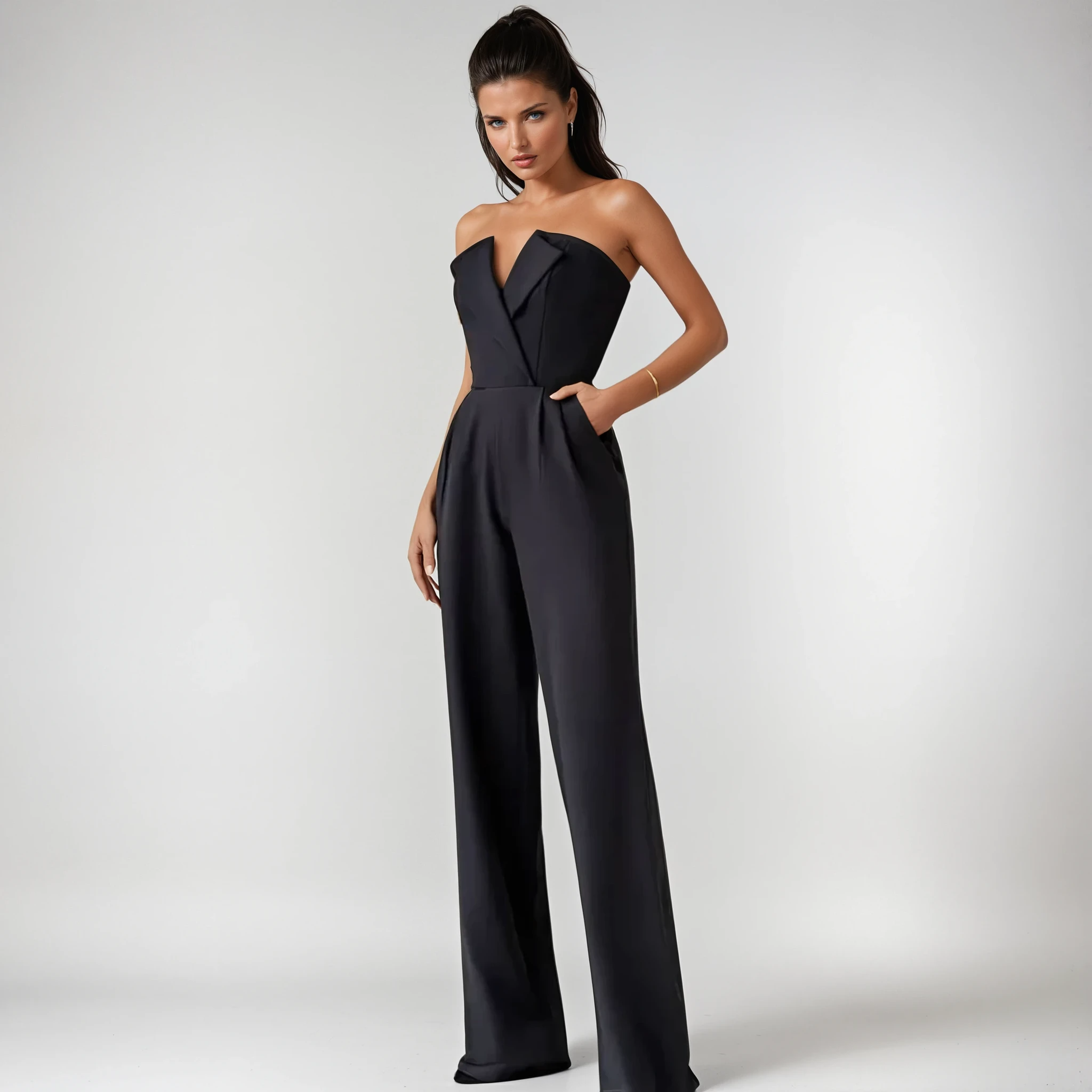 Alessandra | Eleganter Bandeau-Jumpsuit