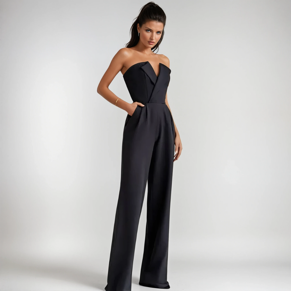 Alessandra | Eleganter Bandeau-Jumpsuit