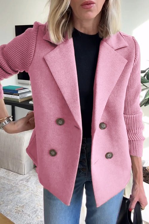 Rose | Eleganter Feinstrick-Blazer mit Bauchkaschierung
