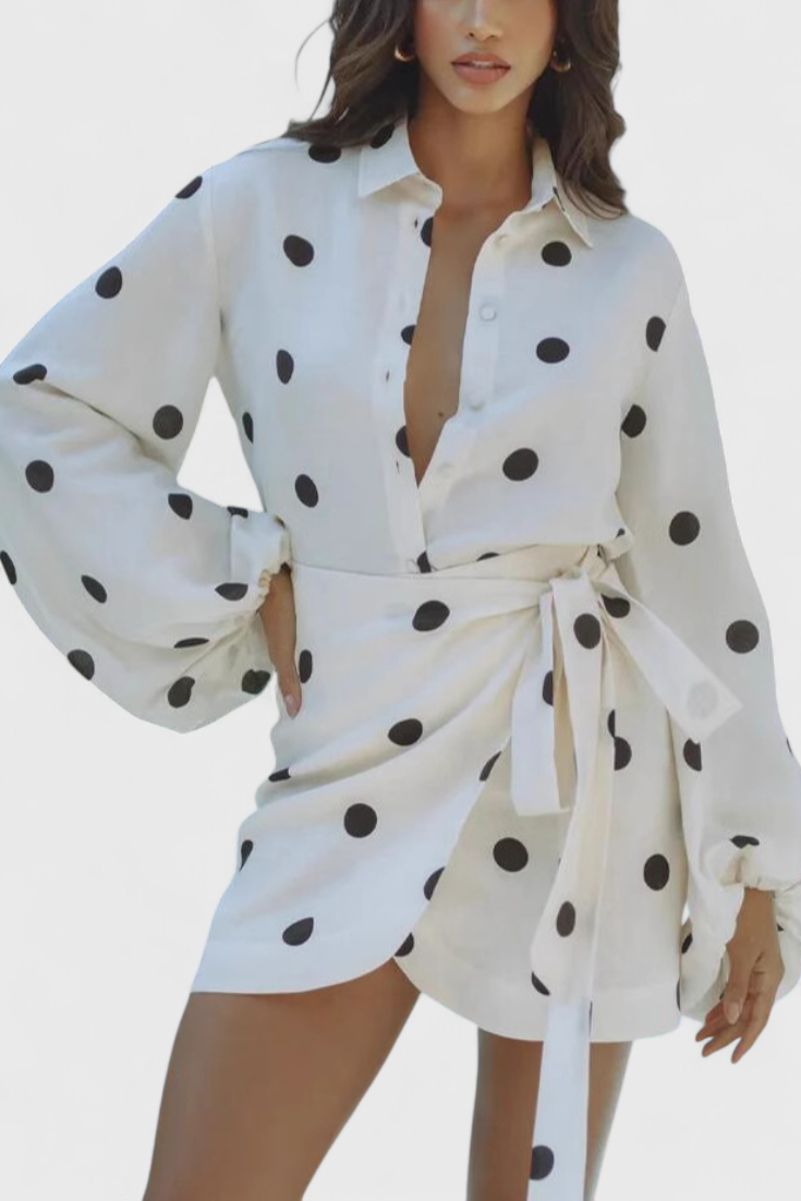 Romara | Minikleid mit Punkten – Vintage Chic Stil